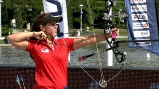 USA v Italy – compound womens team gold  Wroclaw 2013 Archery World Cup stage 4 [upl. by Sihon25]