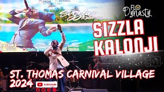 Sizzla Kalonji St Thomas Carnival Village 2024 usvi reggae carnival [upl. by Werdma]