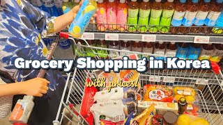 Shopping in Korea vlog  Grocery Food haul with Prices  Grocery Shopping in Korea [upl. by Sonia]