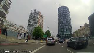 City Road EC1V to Blackwall Tunnel London [upl. by Ahsot]