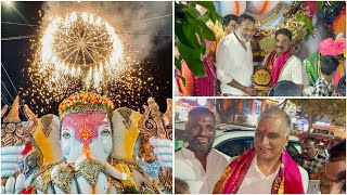 Singireddy Somesekhar Reddy Ganesh Nimajjanam 2024  Harish Rao  Ganesh Nimajjanam 2024 [upl. by Eigram524]