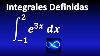 05 Integral definida de exponencial cambio de variable y cambio en límites de integración [upl. by Pinebrook531]