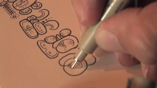 Dr Mark Van Stone  How Maya Hieroglyphs are written  Demonstration [upl. by Archer45]