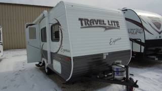 2017 Travel Lite Express E15Q Pre Owned Light Weight Travel Trailer Video [upl. by Dixie442]