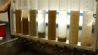 Polymer Flocculants in Wastewater Treatment  Clearwater Industries Jar Test [upl. by Nipha]