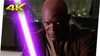 Mace Windu vs Palpatine  Star Wars Episodio III  La Venganza De Los Sith 2005 Clip 4K LATINO [upl. by Phi]