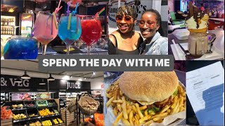 Mustang Sally’s Restaurant Review  Spend the day with me  Tawana Dube [upl. by Ahsirtal]