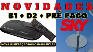 NOVA PARABÓLICA SKY B1  CANAIS DA RECARGA  STAR ONE D2 [upl. by Colt]