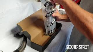 Yasuni Z Performance Scooter Exhaust  Unboxing and Assembly [upl. by Adnalro]