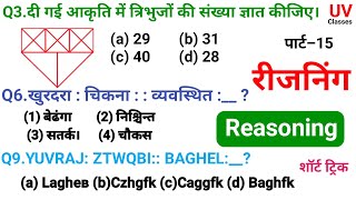 Reasoning प्रैक्टिस Set–15  Railway  SSC  NTPC  RPF  RRB  UV Classes [upl. by Anurb]