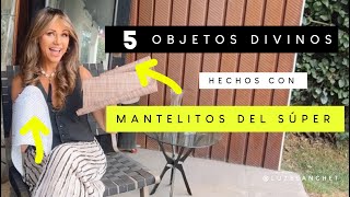 Mira TODO lo que puedes HACER con MANTELITOS del super  Luz Blanchet [upl. by Reena]