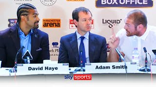 When Tyson Fury and David Haye clashed in hilarious press conference 🤣👊 [upl. by Viafore630]