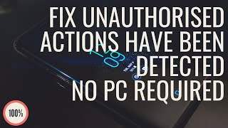 How to fix Unauthorized actions detected 100 work [upl. by Noswal]