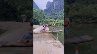 Bamboo Boats Crossing Road shorts [upl. by Atsugua]