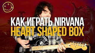 Как играть Nirvana Heart Shaped Box на гитаре Разбор с табами  Уроки игры на гитаре Первый Лад [upl. by Oetam]