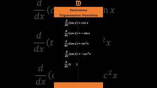 Master Derivatives of Trigonometric Functions in Minutes 📐🔥 Perfect for School amp Competitive Exams [upl. by Cumine]