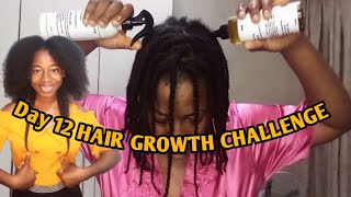 GROW LONG  THICK AND BUSHY HAIR IN 90 DAYS  DAY 12 [upl. by Terrena]