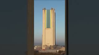 Harworth Pit Tower Demolition Goes Wrong Shocking Fail demolition fail [upl. by Alesandrini178]