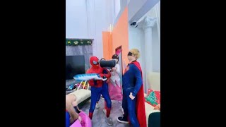 What happened to Superboydouluodalu superman spiderman supergirl [upl. by Assirhc488]