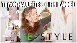 TRY ON HAUL YESSTYLE TENUES DE FÊTES DE FIN D’ANNÉE  JUSTINE DUERRE [upl. by Gnaht]