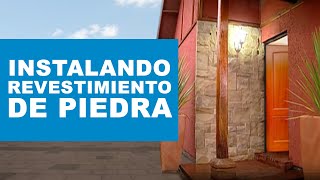 ¿Cómo instalar un revestimiento piedra [upl. by Grizel]