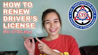 How to Renew LTO Drivers License 2022 For OFWs also  MsXugee [upl. by Kramer]