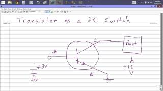 Transistor as a DC Switch [upl. by Kilah265]