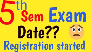 Degree fifth semester exam date exam registration date kerala university asmedia [upl. by Anallise701]