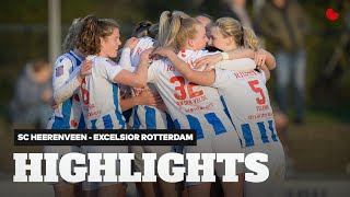 GESTREDEN en GEWONNEN  Highlights sc Heerenveen  Excelsior Rotterdam  Azerion Vrouwen Eredivisie [upl. by Sung956]