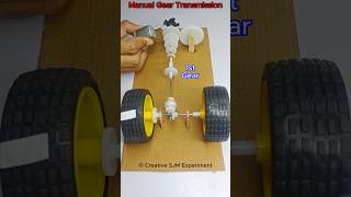 Manual Gear Transmission • Dc Motor  dcmotor tech youtubeshorts dcmotorproject [upl. by Nnovahs]