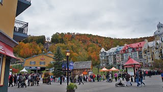 Mont Tremblant Quebec in the Autumn  4K Virtual Walking Tour [upl. by Chalmer]