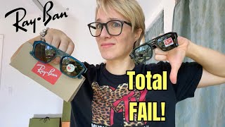 RayBan NEW Corrigan Sunglasses UNBOXING Total Fail They came destroyed [upl. by Elahcar]