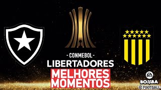 Botafogo x Peñarol MELHORES MOMENTOS 23102024  LIBERTADORES 2024 EA FC 24 [upl. by Poucher637]