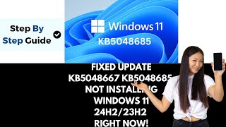 How To Fix Update KB5048667 KB5048685 Not Installing Downloading On Windows 11 24H2 23H2 [upl. by Lyram]