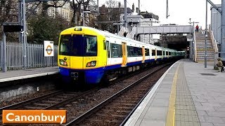 Canonbury  North amp East London Lines  London Overground  British Rail Class 378 [upl. by Tandy]