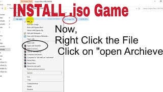 Install iso games Using WinRAR Windows PC [upl. by Karita]