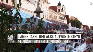 Lange Tafel der Altstadtwirte Steyr [upl. by Ramirol620]