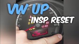 Volkswagen VW Up  Inspektion zurücksetzen  reset inspection Insp Service vwup Ölwechsel [upl. by Bernie]