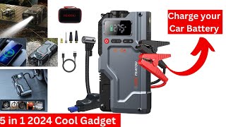 Best Jump Starter  2024 Best Gadget 5 in 1 Function Review [upl. by Aicenod]