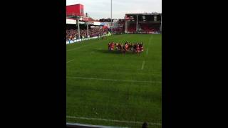 Gloucester Rugby Club warm up lap [upl. by Bree44]