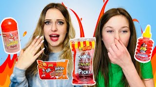 Chamoy Pickle Challenge 🤩🤔😳 [upl. by Aizek214]