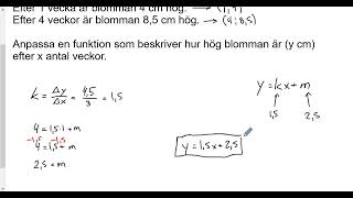 Matematik 2b Linjär regression [upl. by Judus912]