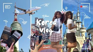 Korea Vlog  flying to seoul room tour sightseeing mukbang lotte world [upl. by Yuzik808]