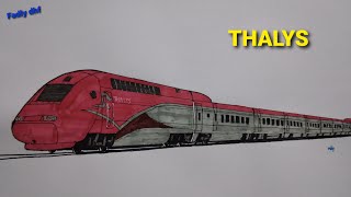 How to draw a Thalys speed train [upl. by Ssidnak]