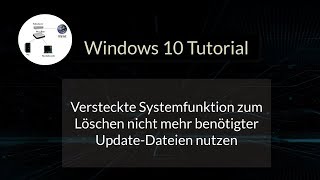 Löschen von nicht mehr benötigten Windows 10 Update Dateien Alte Updates entfernen [upl. by Eniagrom]