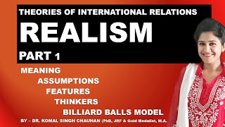 What is Realism I Realist Theory in International Relations I UPSC PSIR I Dr Komal Singh Chauhan [upl. by Darrell706]