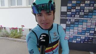 Jarno Widar  Interview at the start  World Championships U23 Road Race Zürich 2024 [upl. by Paton]