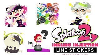 Splatoon Inlking Injection  Line Sticker Showcase [upl. by Mayda]