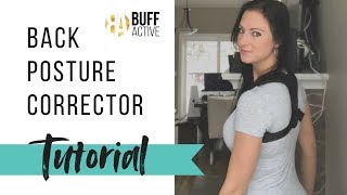 How To Wear a Posture Corrector  BUFF ACTIVE  Tutorial [upl. by Adnihc]