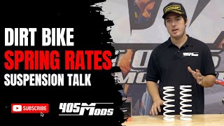 MX Spring Rates  405 Mods Suspension Talk [upl. by Niawd439]